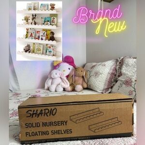 Shario Solid Nursery Floating Shelves